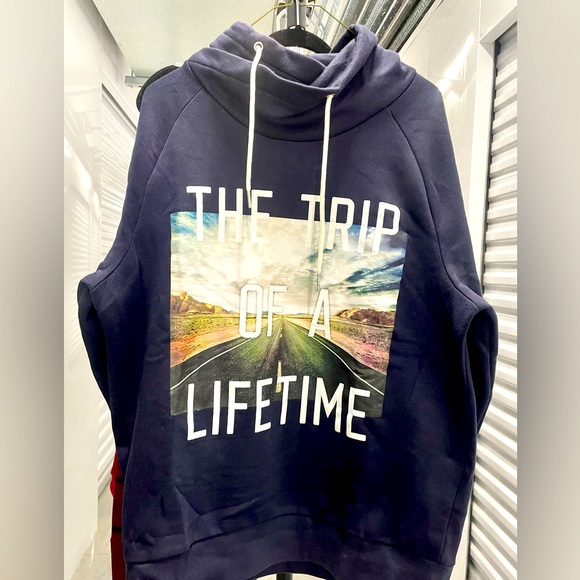 Men’s Hoodie Large Blue - Picture 1 of 3